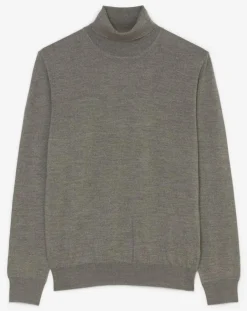 Pull 100% Laine Mérinos gris