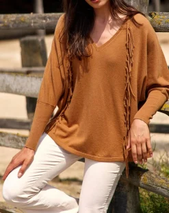 Pull 100% Laine Naomi cannelle