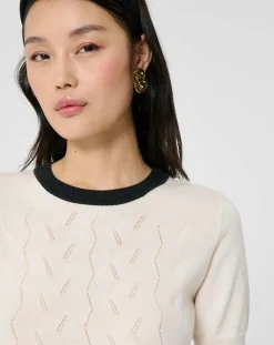 Pull 100% Laine Pontaven écru