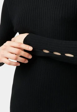 Pull, Abelle col montant ouvertures noir