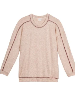 Pull Alpaga beige rose
