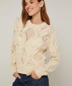 Pull Anastasia en Laine mélangé blanc ivoire