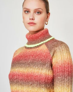 Pull Arc-en-ciel kaki