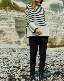 Pull Billie rayé blanc