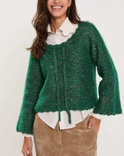 Pull Bonbon vert gazon