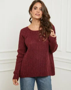Pull Camille bordeaux