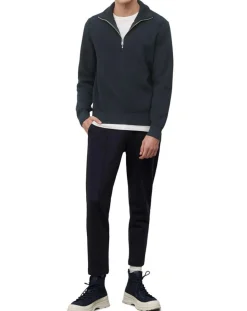 Pull Camioneur Cotelé bleu marine