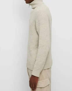 Pull camionneur chenille écru