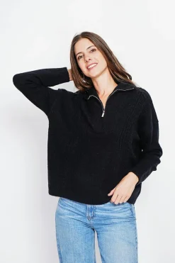 Pull camionneur noir