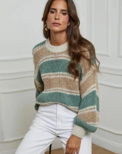 Pull Charlotte menthe