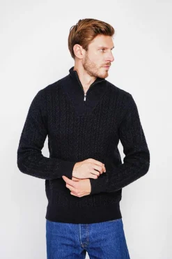 Pull col camionneur noir