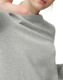 Pull col montant gris