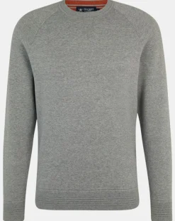 Pull col rond gris