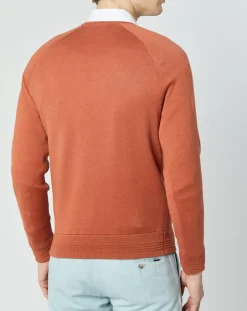 Pull col rond terracota