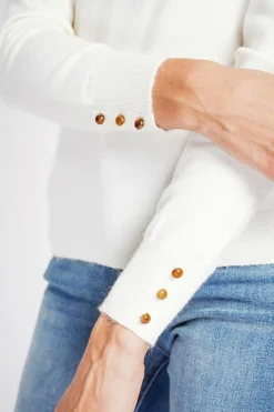 Pull col roulé classique naturel