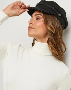 Pull col roulé Justine ecru