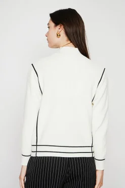 Pull col roulé montant naturel