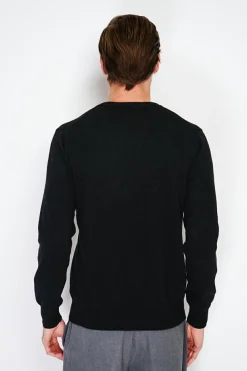 Pull col V noir