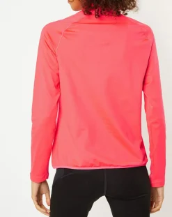 Pull col zippé Berra rose fluo