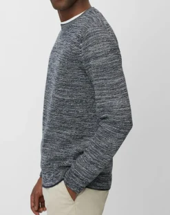 Pull Coton Mouliné bleu