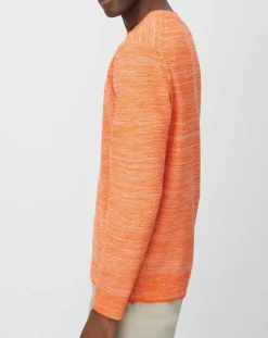 Pull Coton Mouliné orange