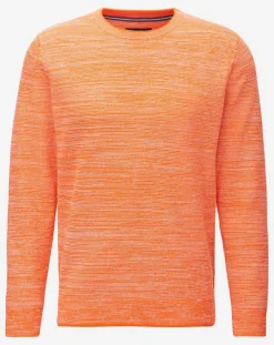Pull Coton Mouliné orange