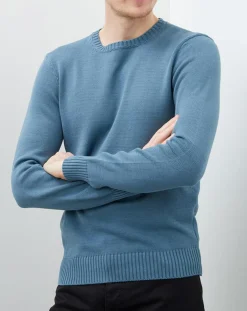 Pull crew col rond sage