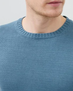 Pull crew col rond sage