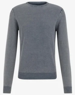 Pull Délavé bleu gris