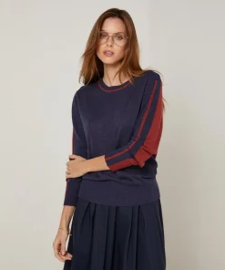 Pull Elsa en Laine mélangée bleu denim