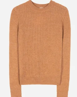Pull Emma en Maille mélangée camel