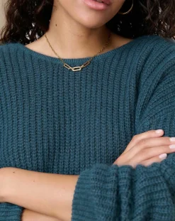 Pull en Angora mélangé Kiwi émeraude