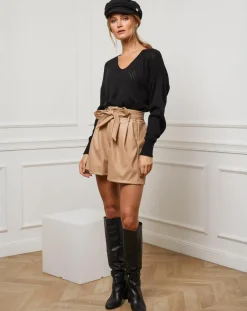 Pull en Cachemire mélangé Abigael noir