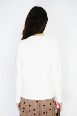 Pull en Cachemire mélangé boutons fantaisie naturel