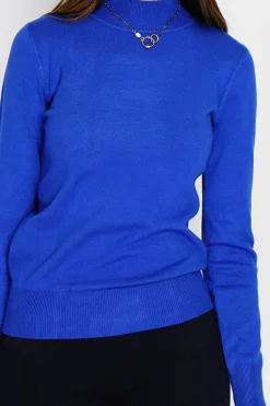 Pull en Cachemire mélangé col montant royal