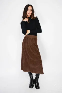 Pull en Cachemire mélangé col montant noir