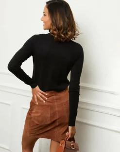 Pull en Cachemire mélangé Ilyana noir