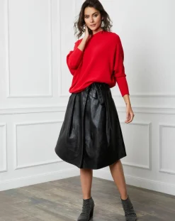 Pull en Cachemire mélangé Lena rouge