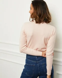 Pull en Cachemire mélangé Louna rose pâle