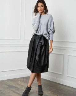 Pull en Cachemire mélangé Lena gris clair