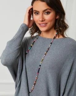 Pull en Cachemire mélangé Lena gris foncé