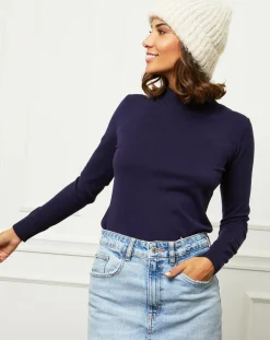 Pull en Cachemire mélangé Louna marine