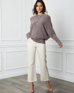 Pull en Cachemire mélangé Lena taupe