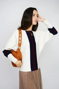 Pull en Cachemire mélangé ras du cou naturel