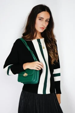 Pull en Cachemire mélangé ras du cou noir