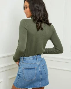 Pull en Cachemire mélangé Tally kaki