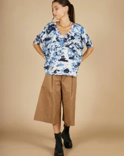 Pull en Coton & Cachemire Maya à motif nuit