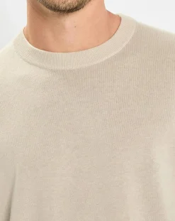 Pull en Coton & Cachemire écru