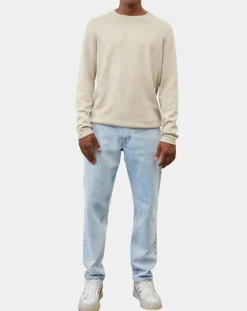 Pull en Coton & Cachemire écru