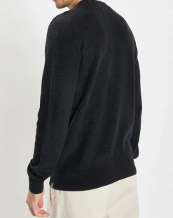 Pull en Coton & Lin bleu marine